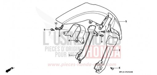 FRONT FENDER XRV750R de 1994